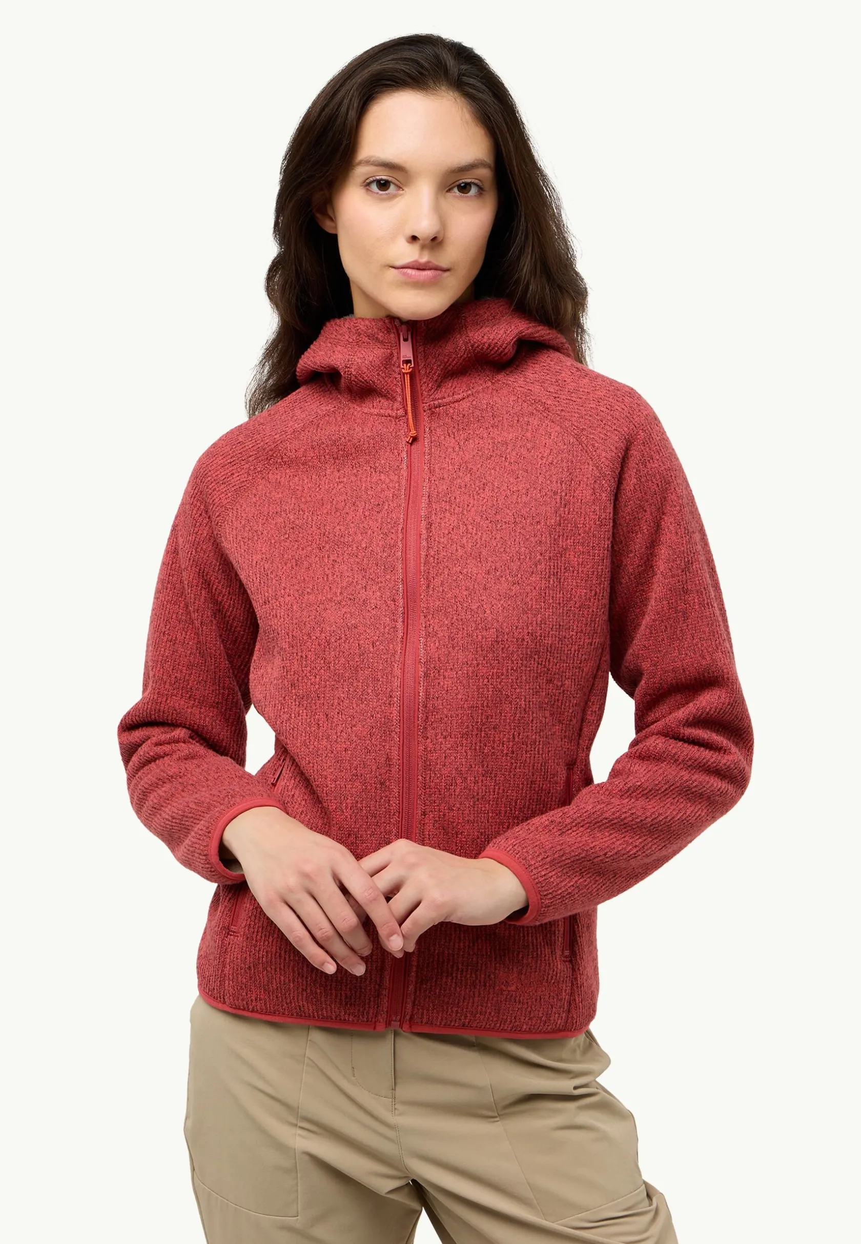 Best Kaminfeuer Hooded Jkt W Damen Fleece|Fleecejacken