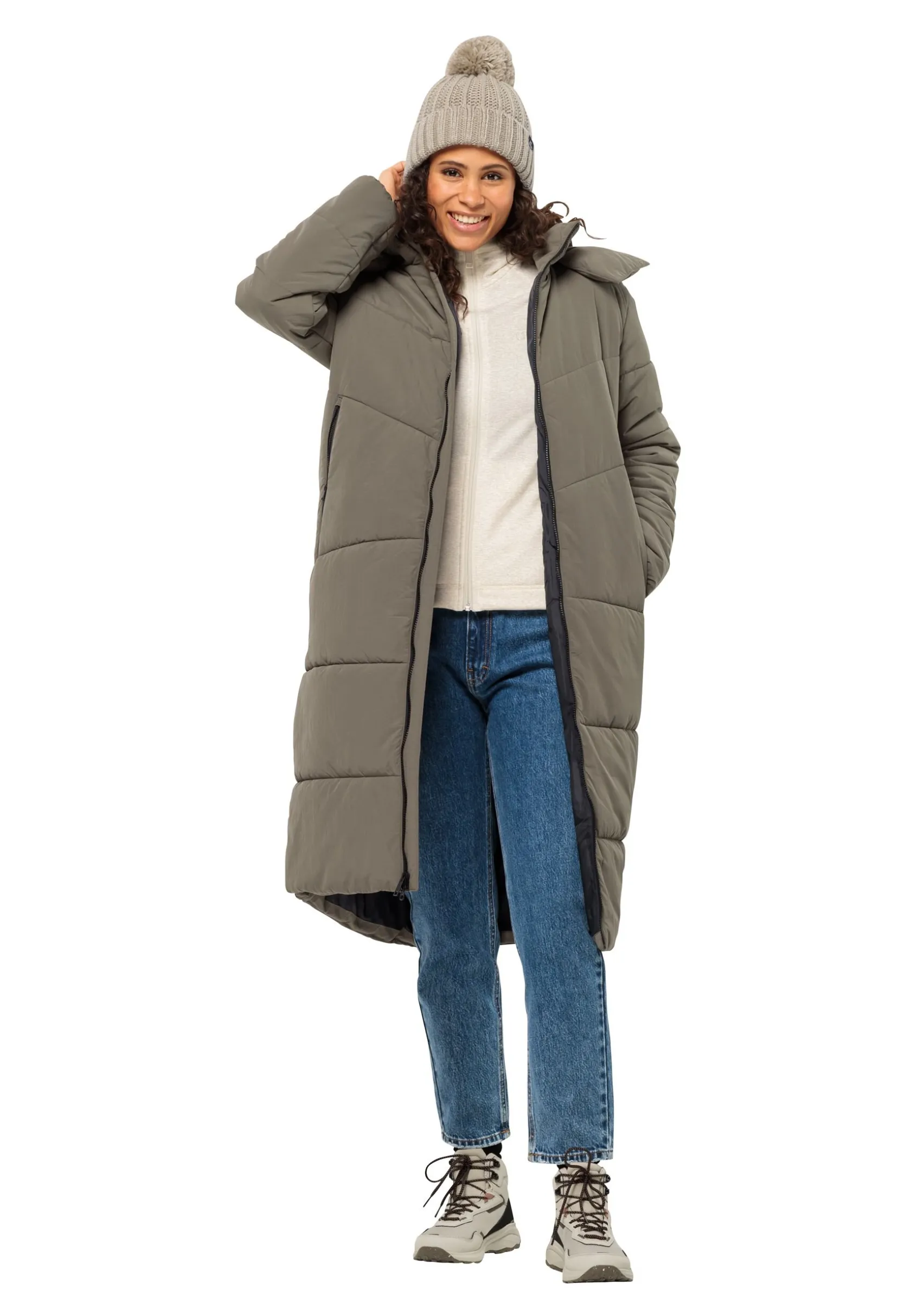 Online Karolinger Long Coat W Damen Übergangsjacken|Parkas & Mäntel