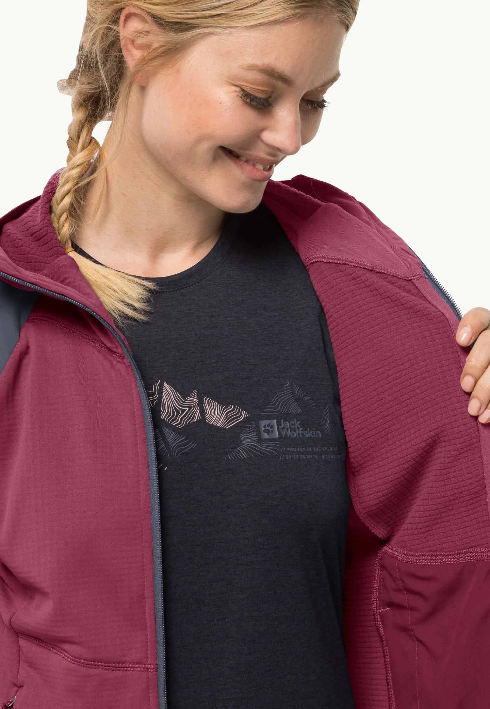 Fashion Kolbenberg Hooded Fz W Damen Fleece|Fleecejacken
