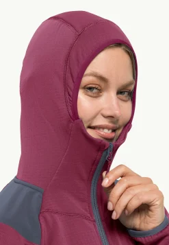 Fashion Kolbenberg Hooded Fz W Damen Fleece|Fleecejacken
