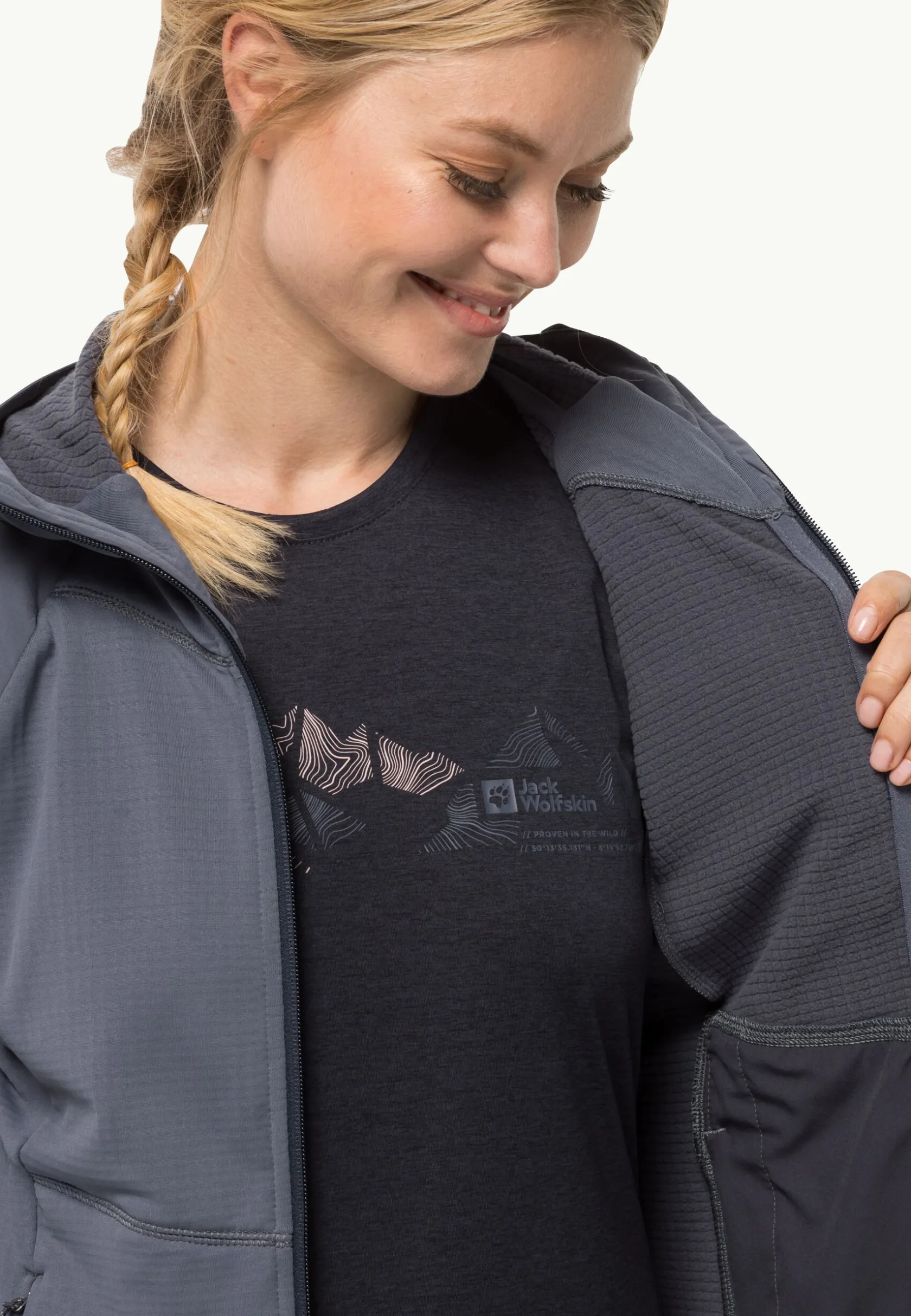 Fashion Kolbenberg Hooded Fz W Damen Fleece|Fleecejacken