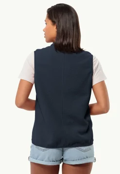 Sale Light Curl Vest W Damen Fleece|Fleecejacken