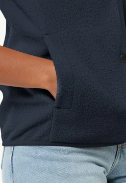 Sale Light Curl Vest W Damen Fleece|Fleecejacken