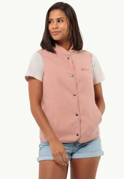 Sale Light Curl Vest W Damen Fleece|Fleecejacken