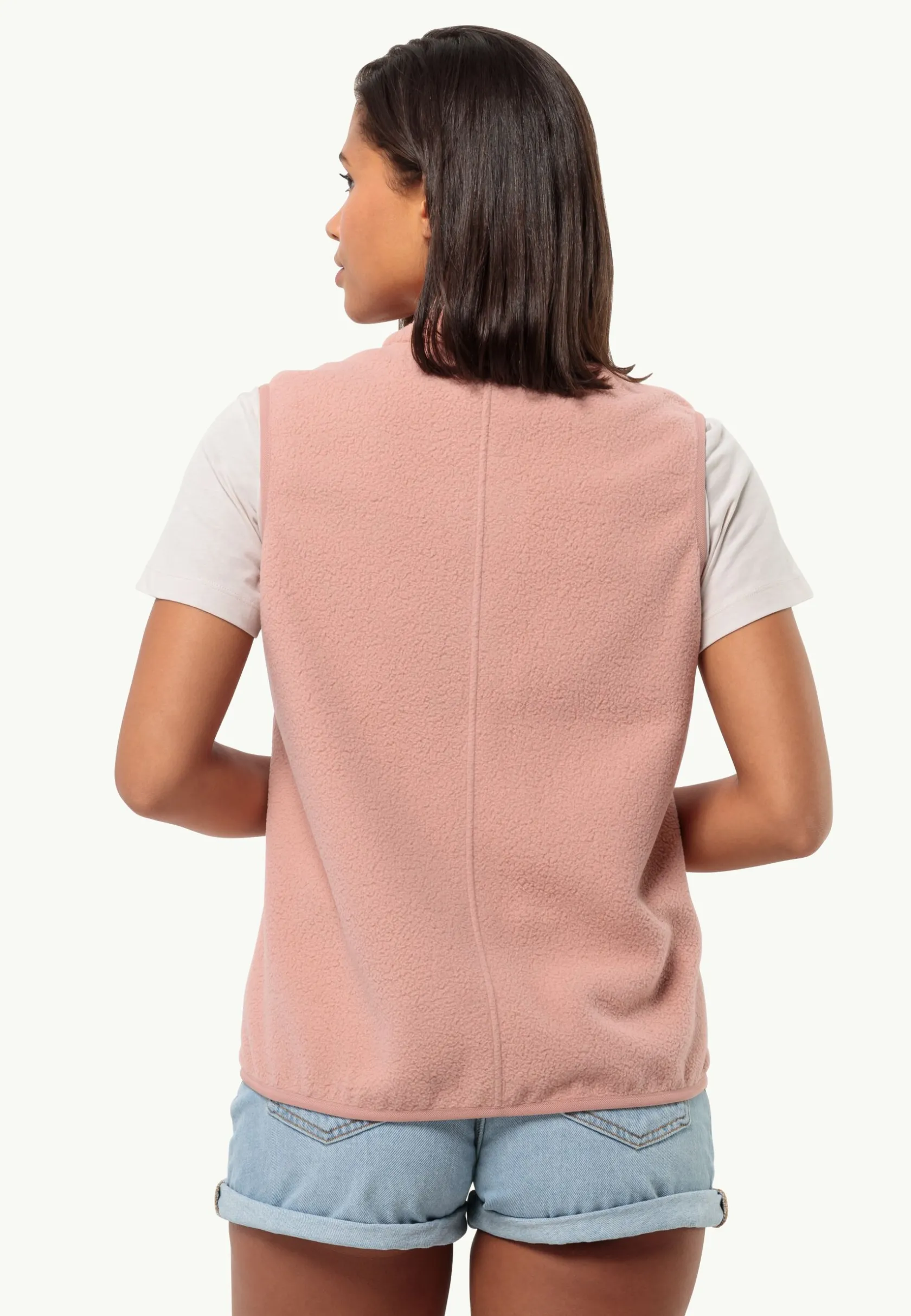 Sale Light Curl Vest W Damen Fleece|Fleecejacken