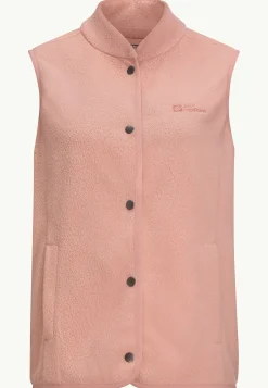 Sale Light Curl Vest W Damen Fleece|Fleecejacken