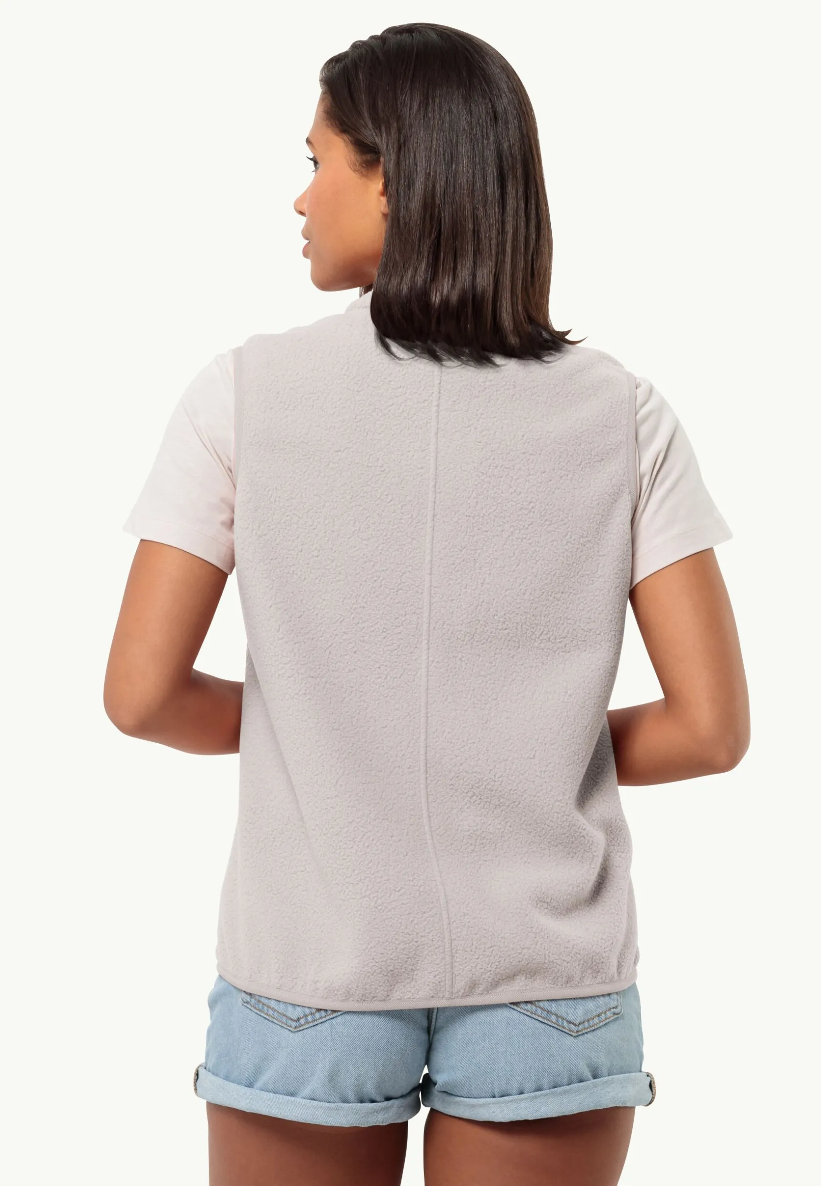 Sale Light Curl Vest W Damen Fleece|Fleecejacken