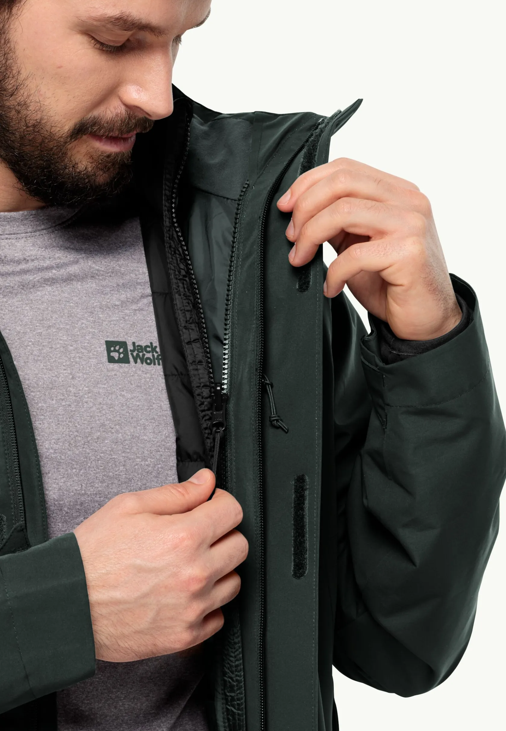 Discount Luntal 3in1 Jkt M Herren Übergangsjacken|Regenjacken
