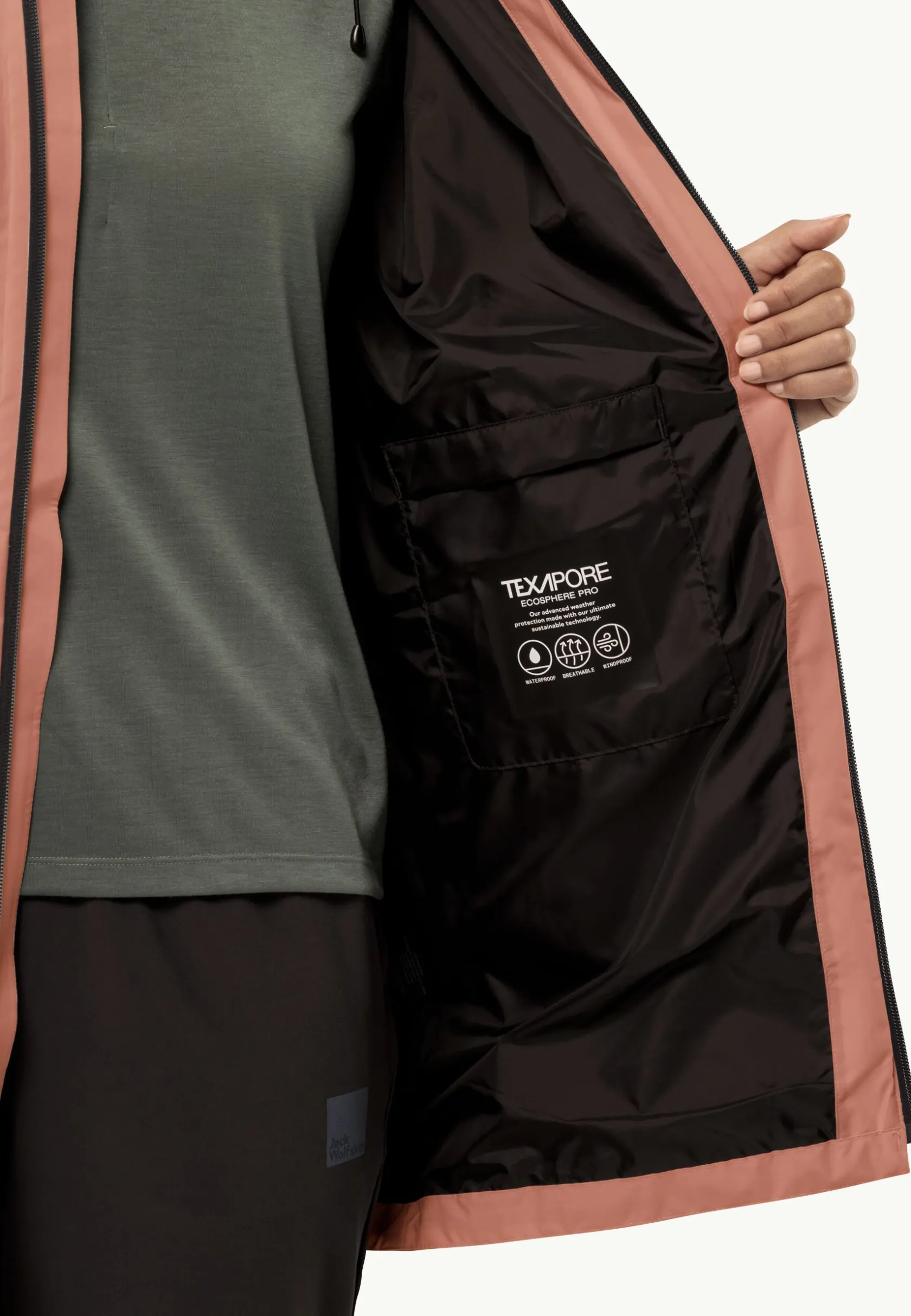 Best Mainkai Long Jkt W Damen Windjacken|Übergangsjacken