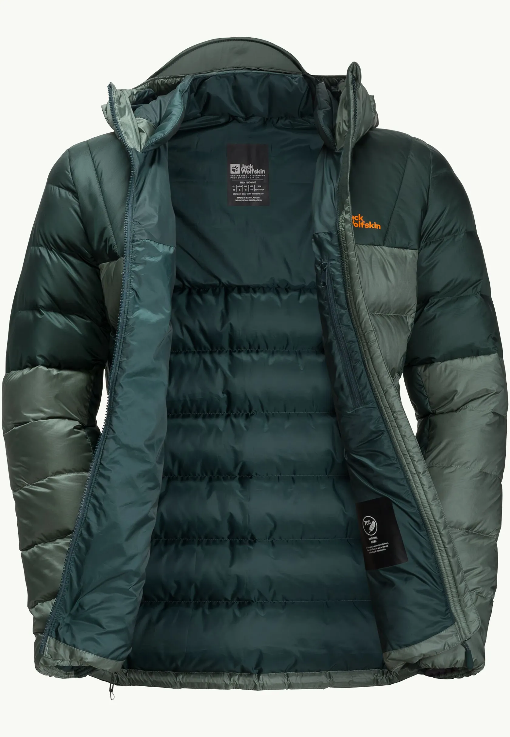 Fashion Nebelhorn Down Hoody M Herren Übergangsjacken|Isolationsjacken