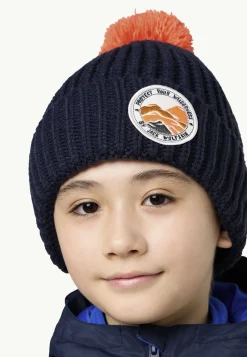 Best Pompom Badge Beanie K Kinder Mützen