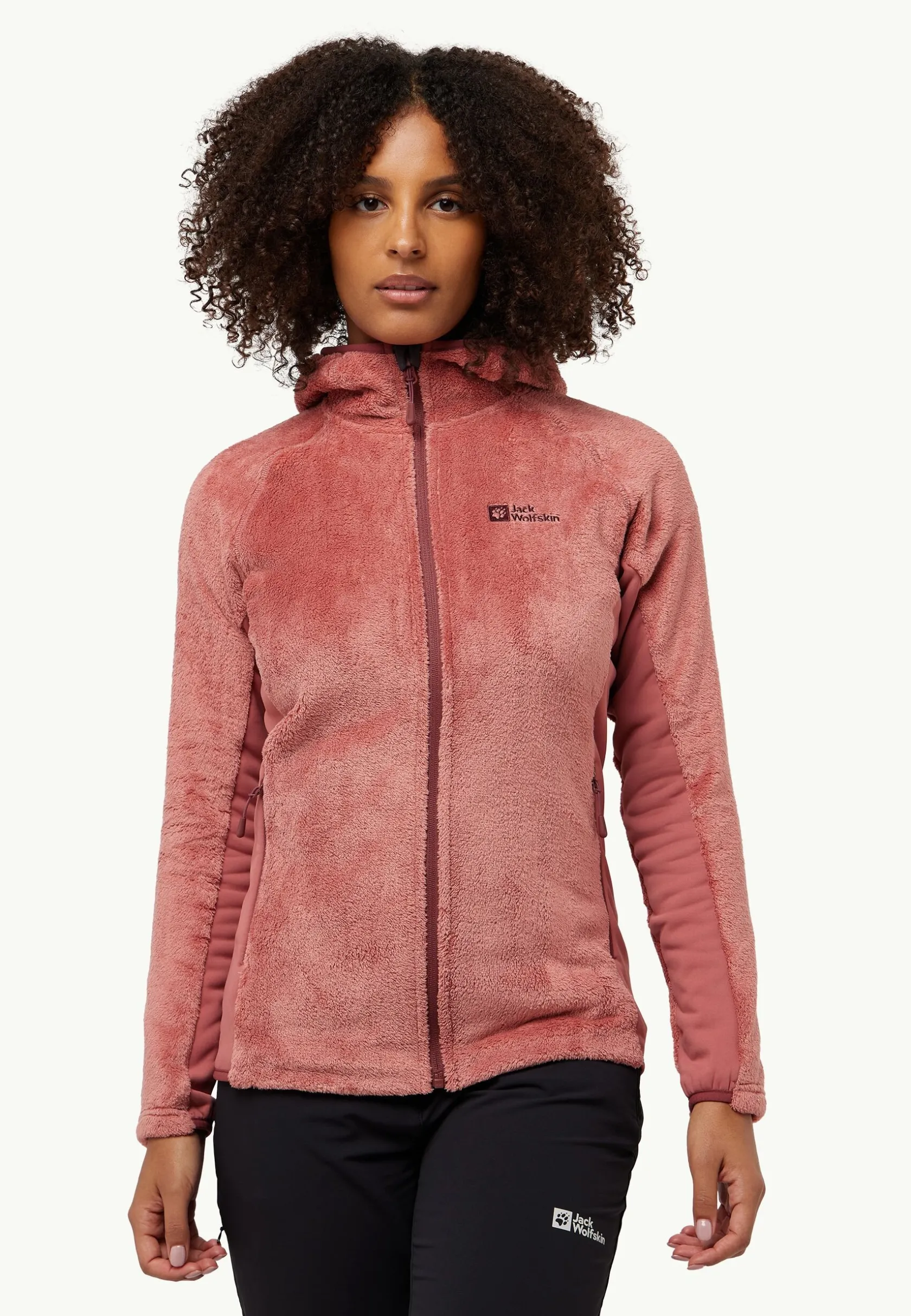 Clearance Rotwand Hooded Fz W Damen Fleece|Fleecejacken