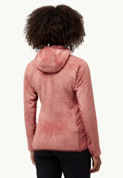 Clearance Rotwand Hooded Fz W Damen Fleece|Fleecejacken
