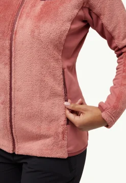 Clearance Rotwand Hooded Fz W Damen Fleece|Fleecejacken