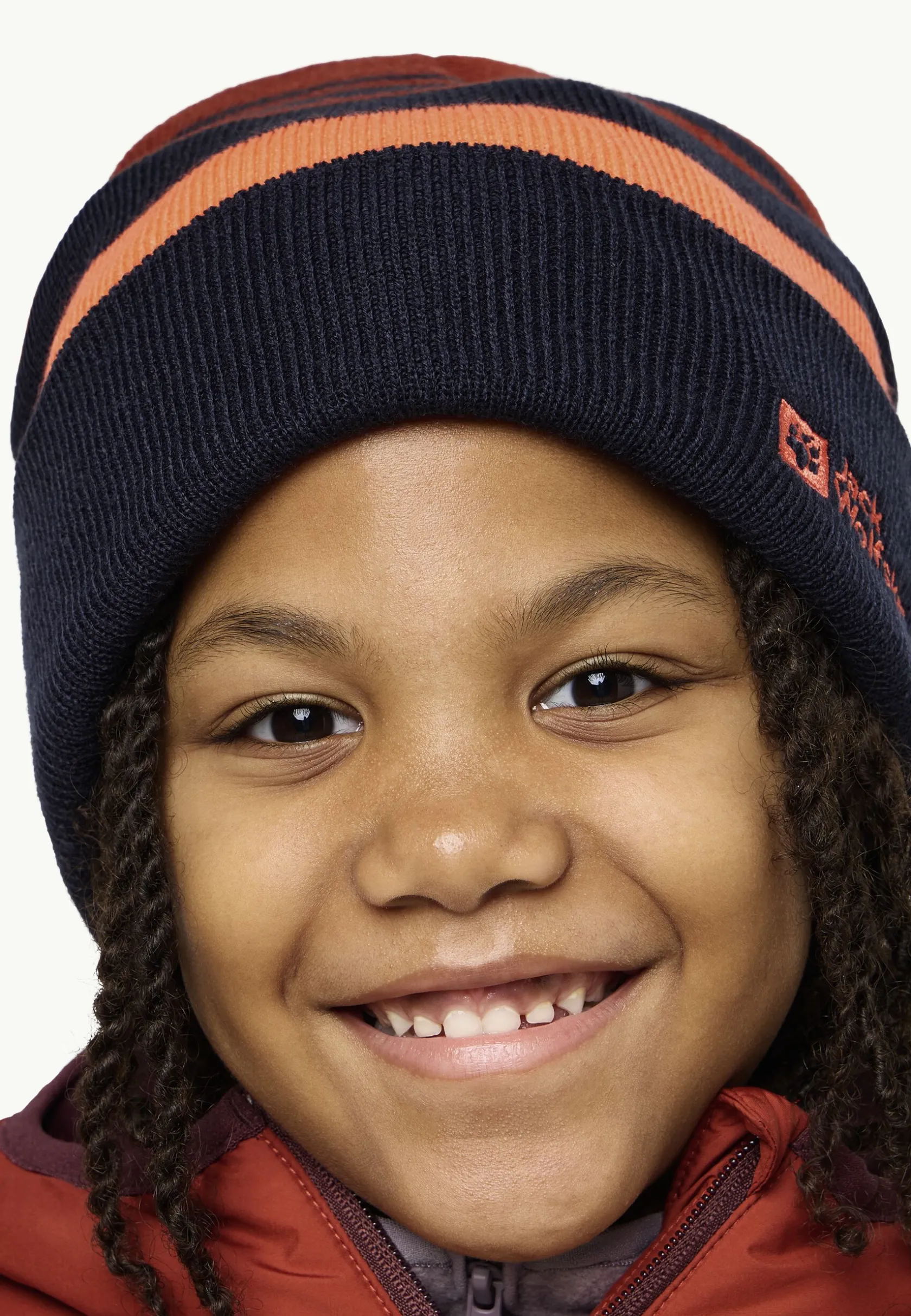 Fashion Stripy Knit Beanie K Kinder Mützen