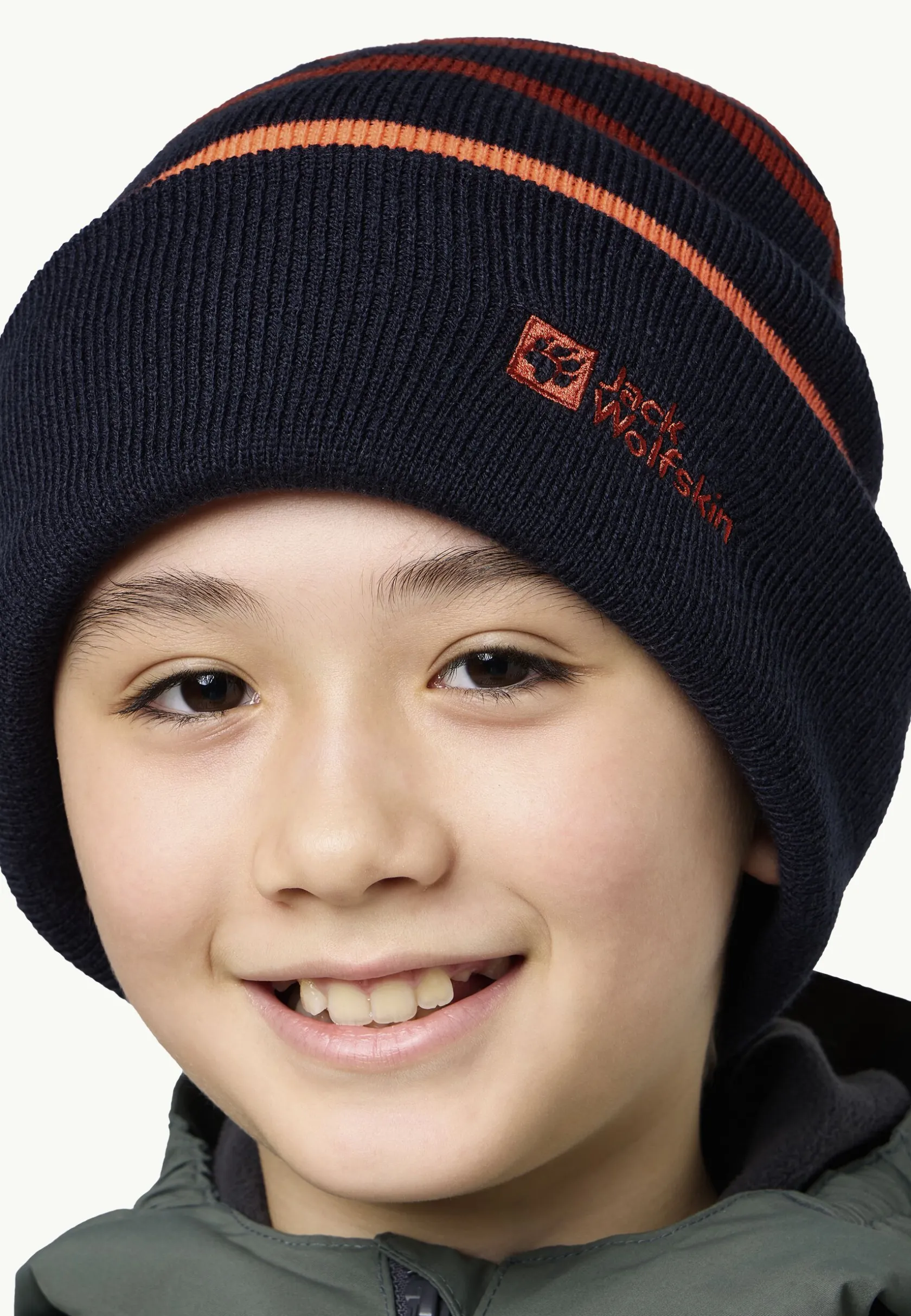 Fashion Stripy Knit Beanie K Kinder Mützen