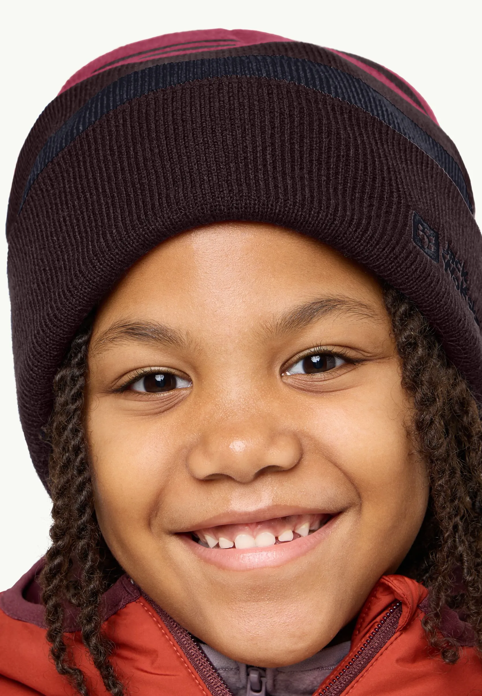 Fashion Stripy Knit Beanie K Kinder Mützen