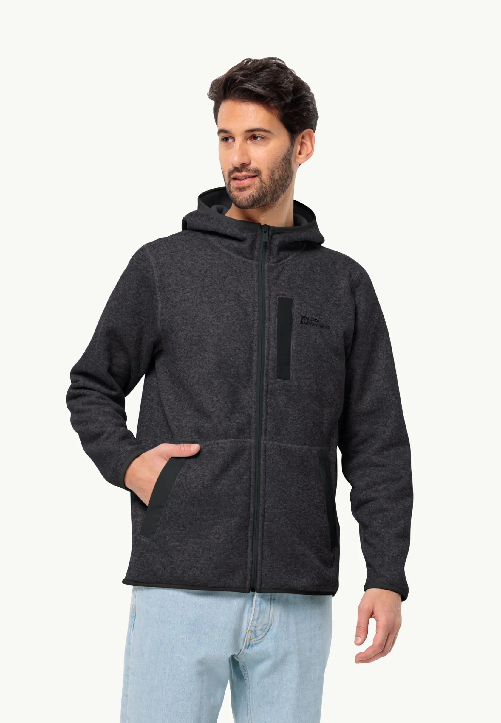 Discount Tannenspur Hooded Jkt M Herren Fleece|Fleecejacken