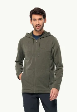 Discount Waldsee Hooded Jkt M Herren Fleece|Fleecejacken